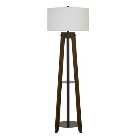 150W 3 Way Bilzen Ash Wood Tripod Floor Lamp -  CAL LIGHTING, BO-2833FL